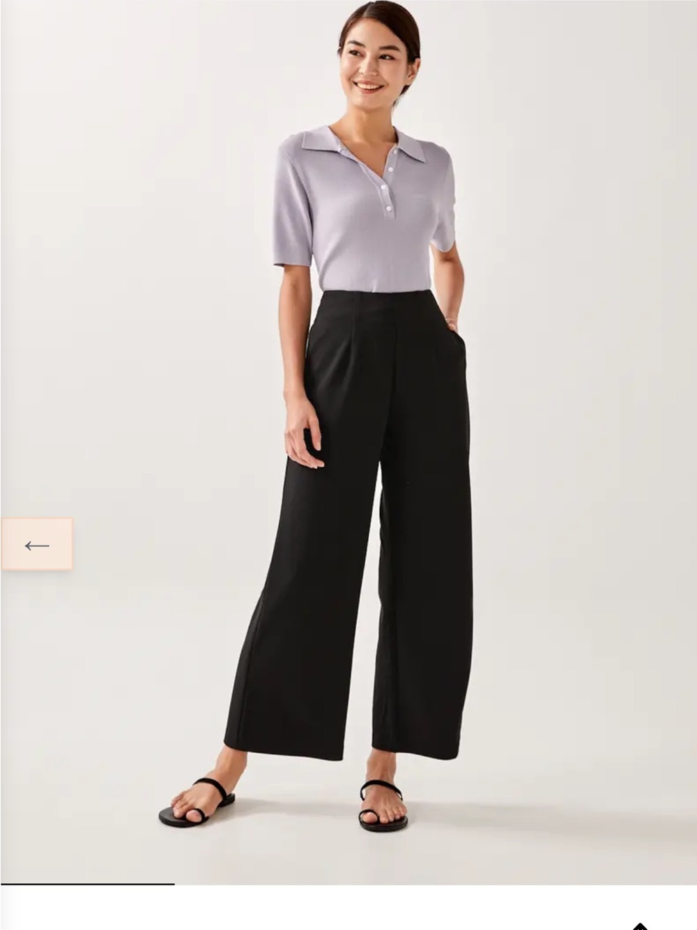 Love Bonito Vivica Classic Wide Leg Pants size S